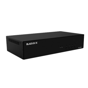 Black Box KVS4-2004HVX Secure KVM Switch, 4-Port, Dual Monitor HDMI/DisplayPort, CAC